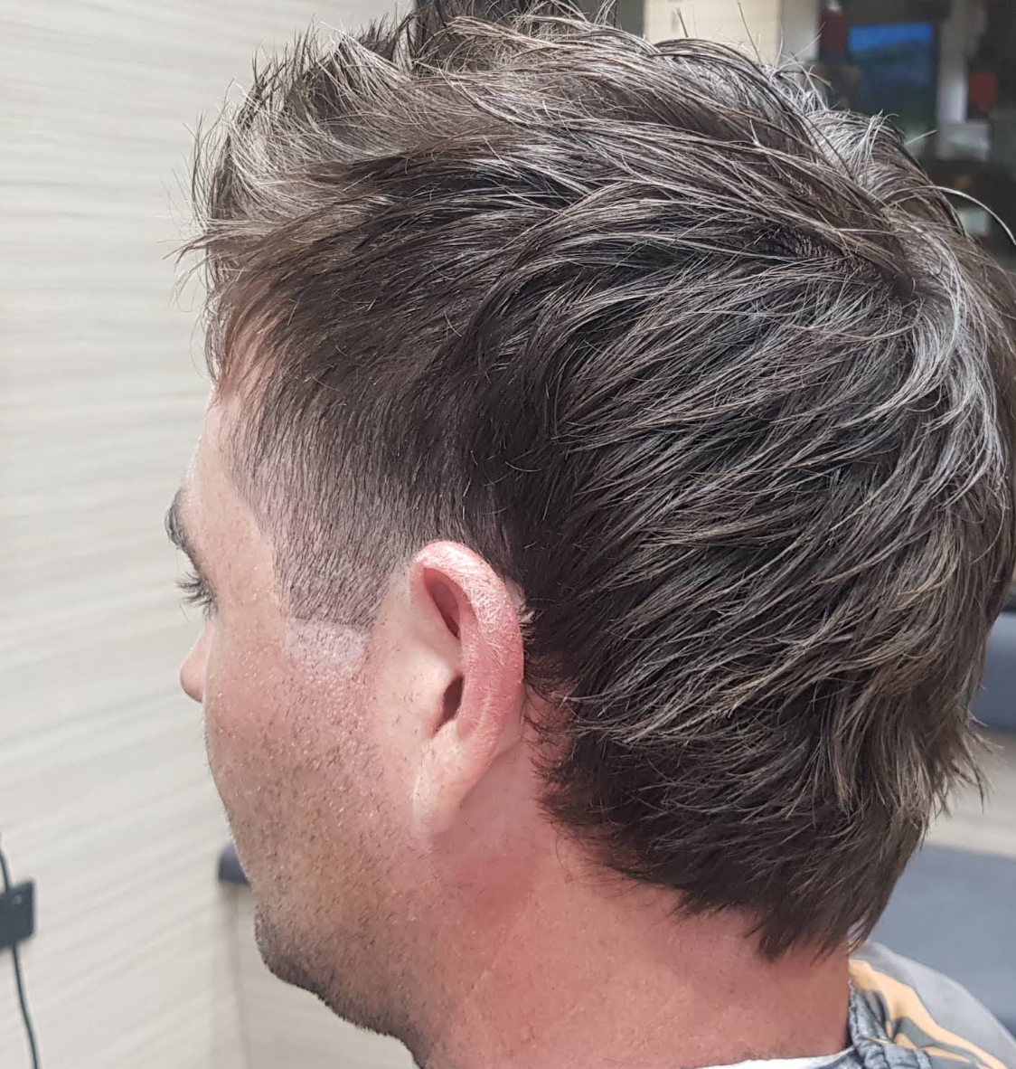 Sharp skin fade finished at Al Barber Shop Crows Nest
